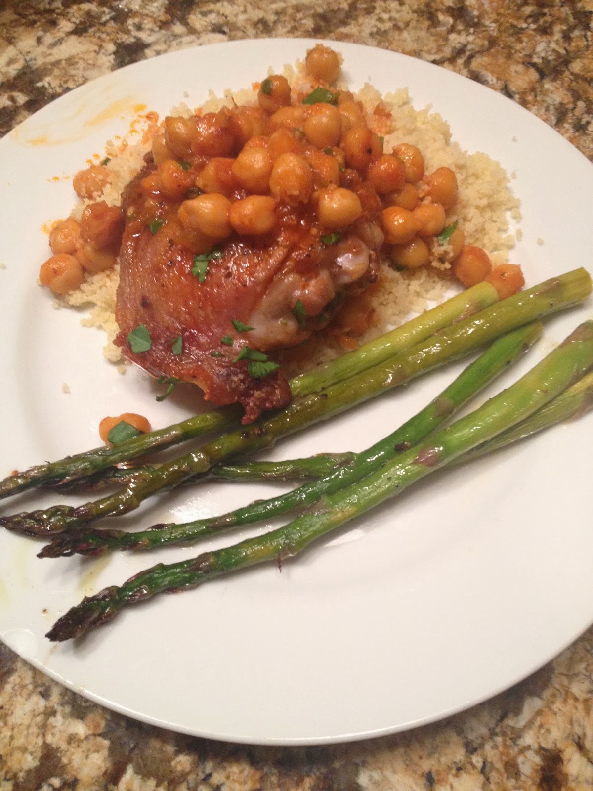 Chicken Thighs with Harissa Chickpeas Working Moms on the Run